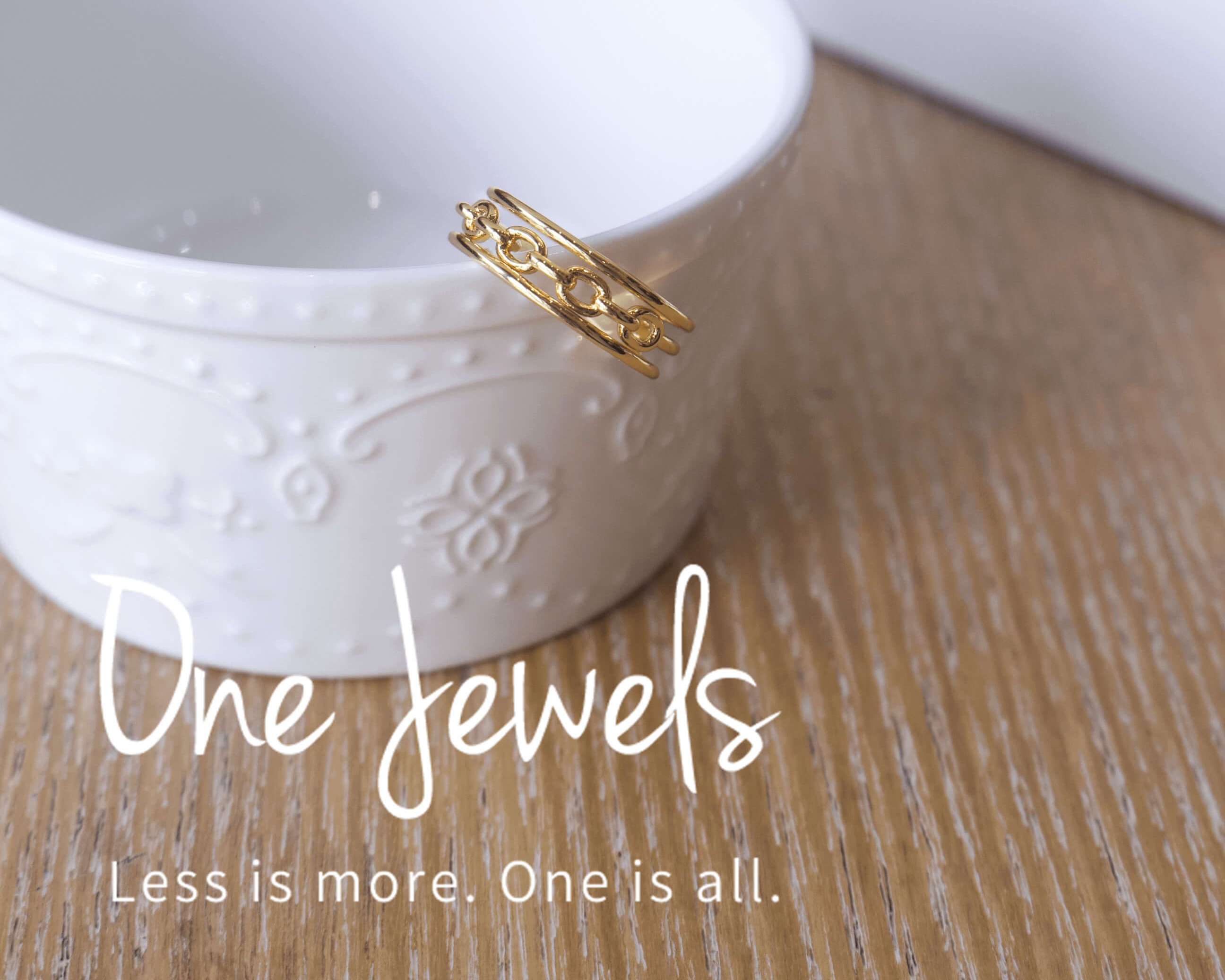 One Jewels 酷酷鏈條開口戒指 歐美INS小眾設計款金屬指環