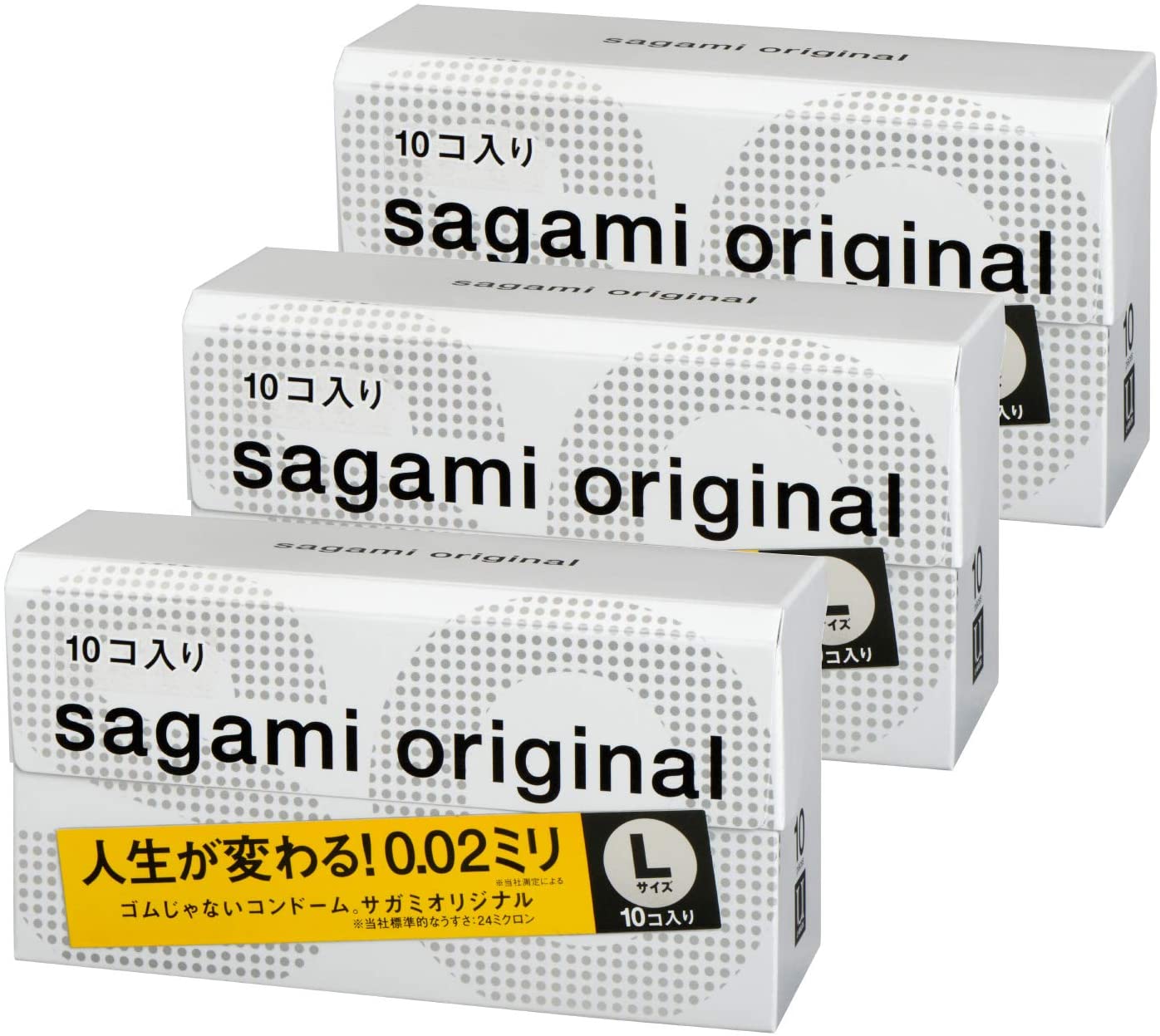 Sagami安全套002超薄標準裝L碼 10只*3盒降至3574日元+定期購9折