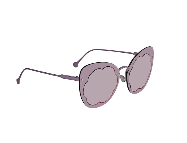 Salvatore Ferragamo紫羅蘭色貓眼太陽鏡，原價$375，現特價$59.99（約420元）