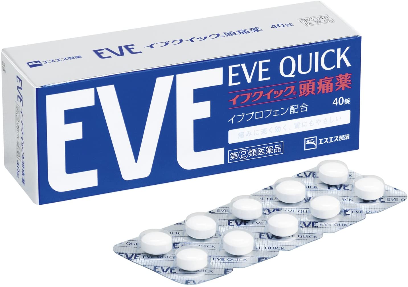 白兔制藥 EVE 快速緩解頭痛藥 加強版 40粒折後749日元+9積分