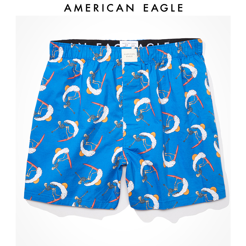 American Eagle新款男印花彈力中腰寬腰頭拳擊內褲【在售價】139.00 元