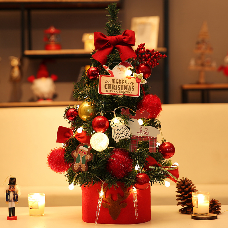 桌面聖誕樹小型家用迷你擺件60cm網紅發光加密豪華套餐耶誕節裝飾
【在售價】38.00 元
【券後價】28.00元