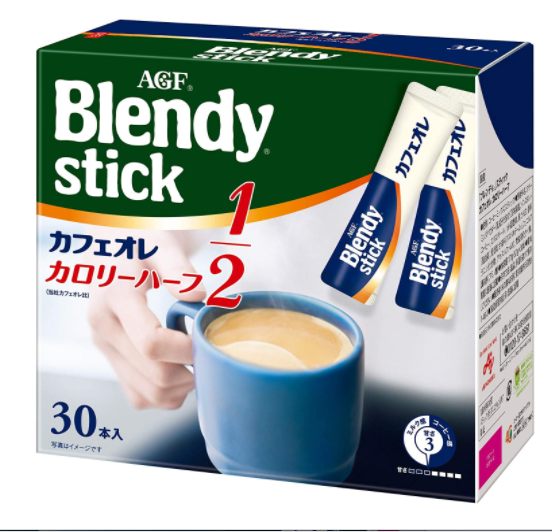 AGF blendy stick 低卡拿鐵三合一速溶咖啡 30支  降至552日元+6積分