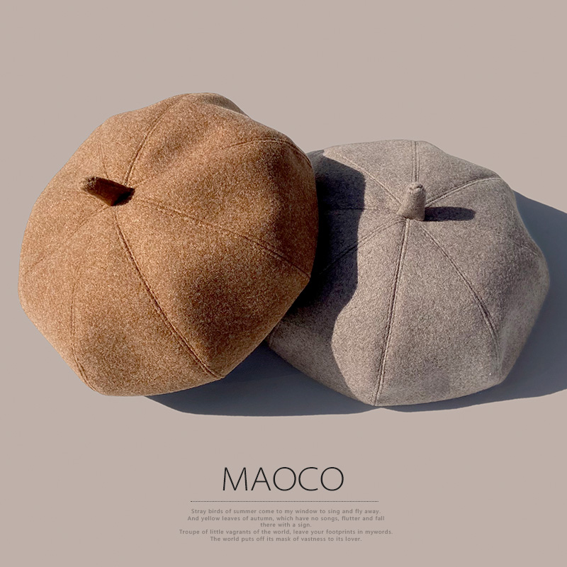 貝雷帽女韓版日系秋冬款百搭毛呢八角蓓蕾帽英倫復古潮畫家帽子
【在售價】22.80 元