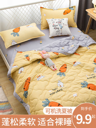 空調被夏涼被可機洗夏被純薄被子宿舍單雙人春秋被芯水洗棉被夏季 券後價僅29.90元
