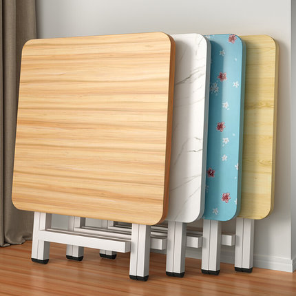 小桌子可折疊餐桌家用小戶型簡易出租屋用戶外便攜式擺攤吃飯方桌【券後價】31.00元